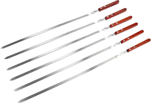 Фото - Шампур Кемпінг 6 шт. (ZDBQ-0710) Фото - Шампур Кемпінг 6 шт. (ZDBQ-0710)