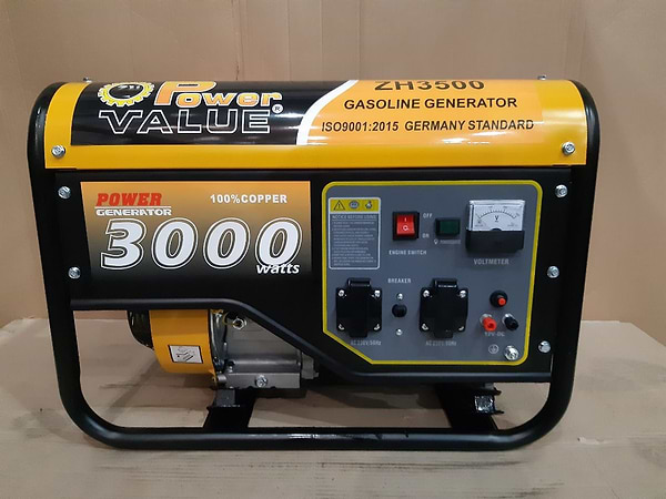 Фото - Генератор бензиновый POWER VALUE ZH3500YD