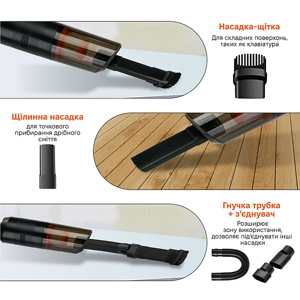 Фото - Пылесос ручной для автомобиля INSPIRE A-041 (MVC21W)