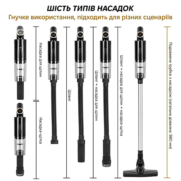 Фото - Пылесос ручной для дома INSPIRE A-061 Black