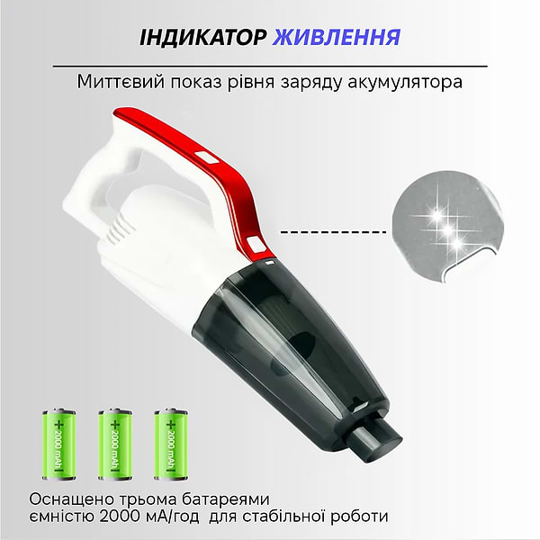 Фото - Пылесос ручной для дома INSPIRE A-071 White red