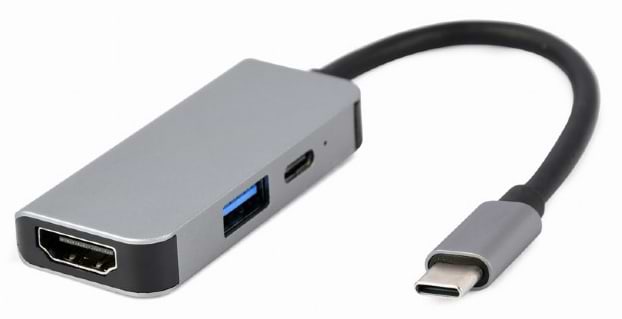 Хаб USB Cablexpert USB-C 3-в-1 USB/HDMI/PD (A-CM-COMBO3-02) - Фото 1