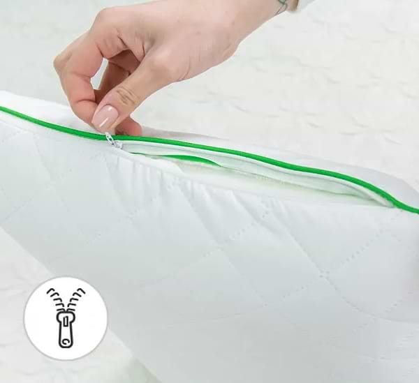 Фото - Подушка ортопедическая MirSon №4059 Steep Line Aloe Vera Men 59х43х12 см (2200006422693)