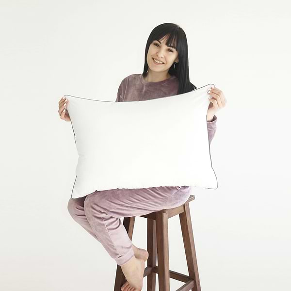 Фото - Подушка стандартная MirSon №2740 Royal Silver Wool 70х70 см (2200005197950)