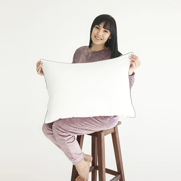 Фото - Подушка стандартная MirSon №2737 Royal Silver Tencel 50х70 см (2200005195246)