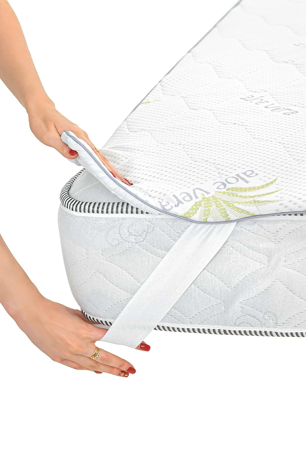 Фото - Наматрасник детский MirSon №1012 Alberto Wool Aloe Vera 70х130 см (2200001494947)