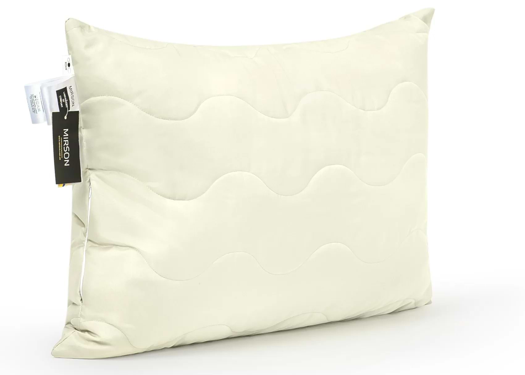 Подушка стандартна MirSon шовкова №1617 Eco Light Krem середня (2200002647298)