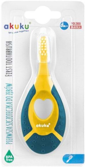 Фото - Зубна щітка мануальна дитяча Akuku 0-2 роки Blue (A0158)