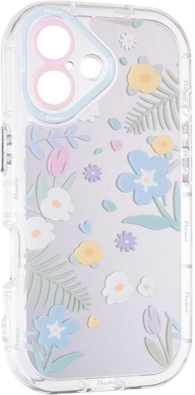 Чохол для смартфону Gelius Mirror Case for iPhone 16 Flowers (101633) - Фото 1