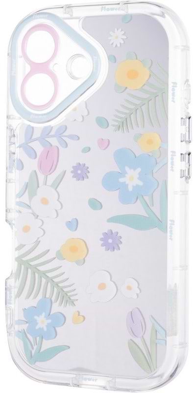 Чохол для смартфону Gelius Mirror Case for iPhone 17 Flowers (101636) - Фото 1