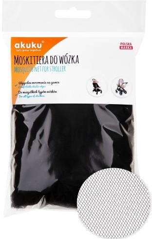 Москитная сетка для коляски Akuku Black (A0446)