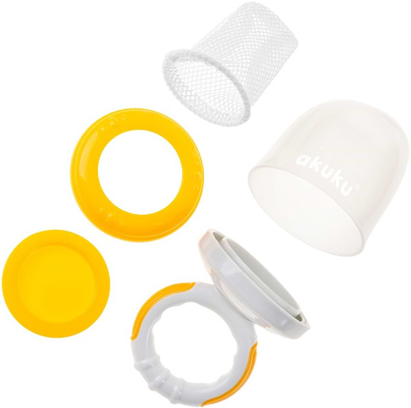 Фото - Ніблер дитячий з сіточкою Akuku Yellow (A0514)