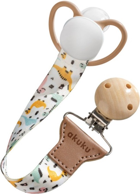 Фото - Тримач пустушок Akuku Dinus (A0580)