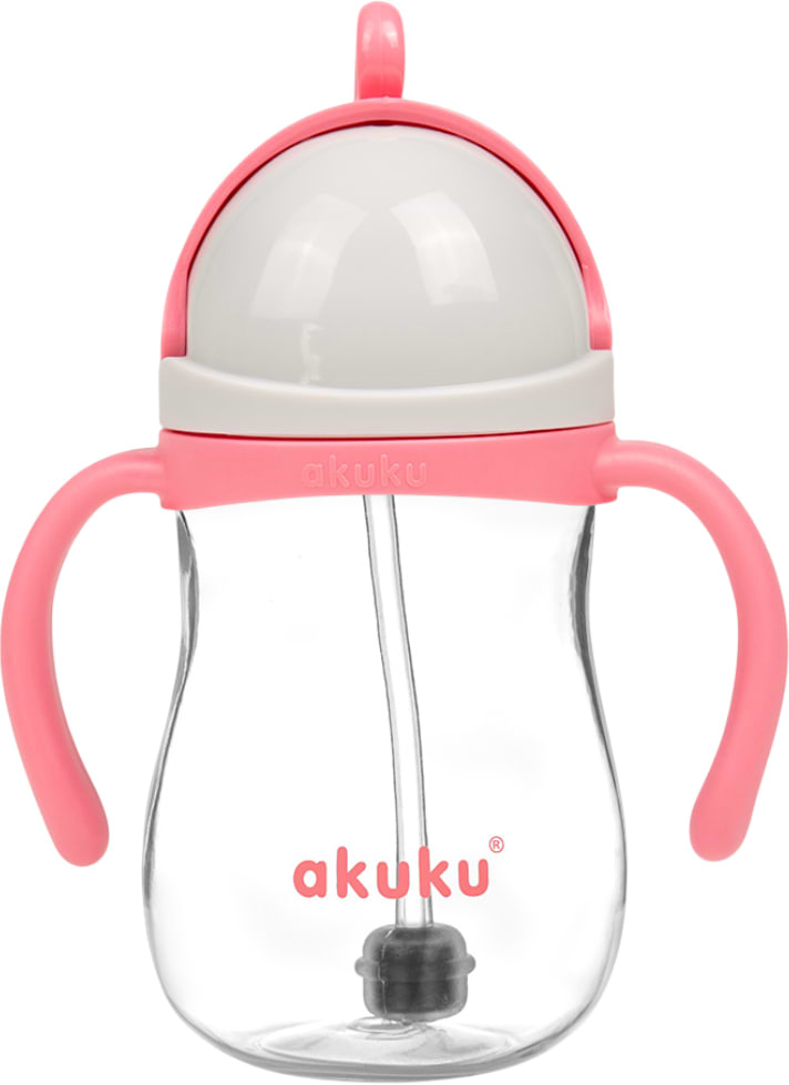 Поильник-непроливайка детский Akuku розовый (A0676)