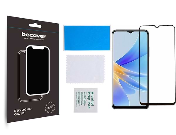 Фото - Захисне скло для смартфону BeCover Oppo A17/A17k 4G Black (709774)