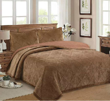 Купити Покривало двоспальне SOHO 200х230 см VELUR Brown (A120131) - Фото 1 Покривало двоспальне SOHO 200х230 см VELUR Brown (A120131) - Фото 1