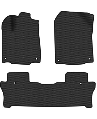 EVA коврики в салон авто EVAtech для Pilot Elite 8 seats Honda 2015-2022 3 поколение SUV USA HA13337ZD3TL6RBB