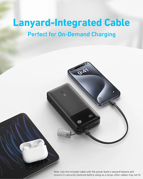Фото - Батарея мобильная Anker PowerCore 20000 mAh 30W PD Black (A1384G11)