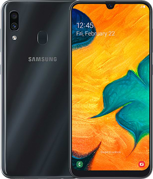 Смартфон Samsung Galaxy A30 4/64Gb Black (SM-A305) - Фото 1