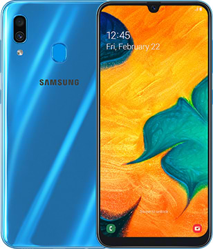 Фото - Смартфон Samsung Galaxy A30 3/32Gb Blue (SM-A305FZBU)