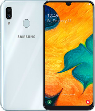 Фото - Смартфон Samsung Galaxy A30 3/32Gb White (SM-A305FZWU)
