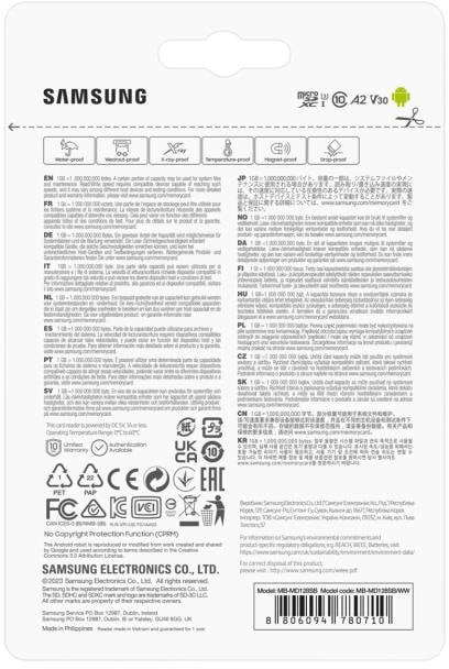 Фото - Карта пам'яті Samsung microSDXC PRO+ 128GB W/READER (MB-MD128SB/WW)