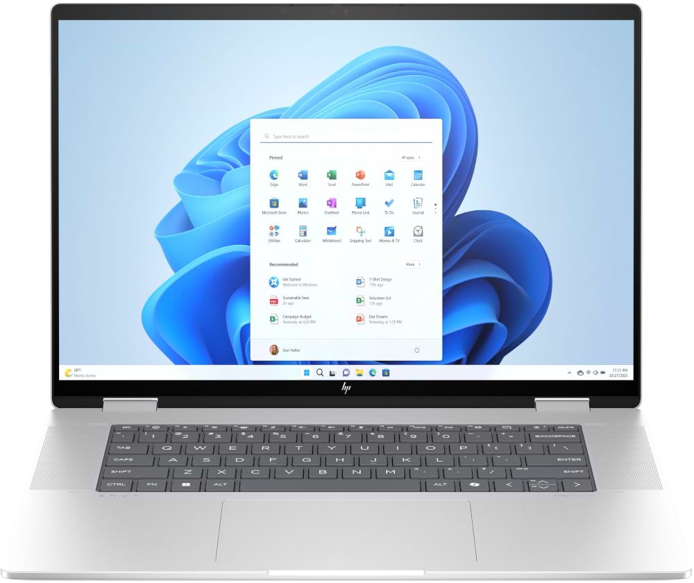 Ноутбук HP Envy x360 Laptop 16-ac0009ua (B9PL2EA) Glacier Silver - Фото 1
