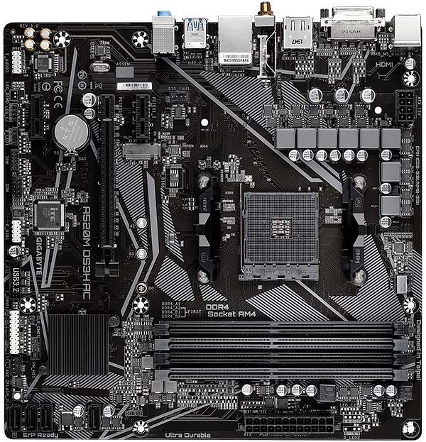 Фото - Материнська плата Gigabyte sAM4 AMD A520 4xDDR4 (A520M DS3H AC)