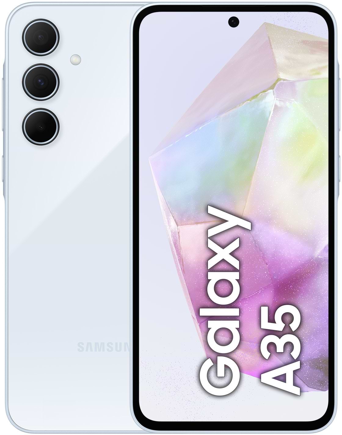 Смартфон Samsung Galaxy A35 5G 6/128Gb Awesome Iceblue (SM-A356BLBBEUC) - Фото 1