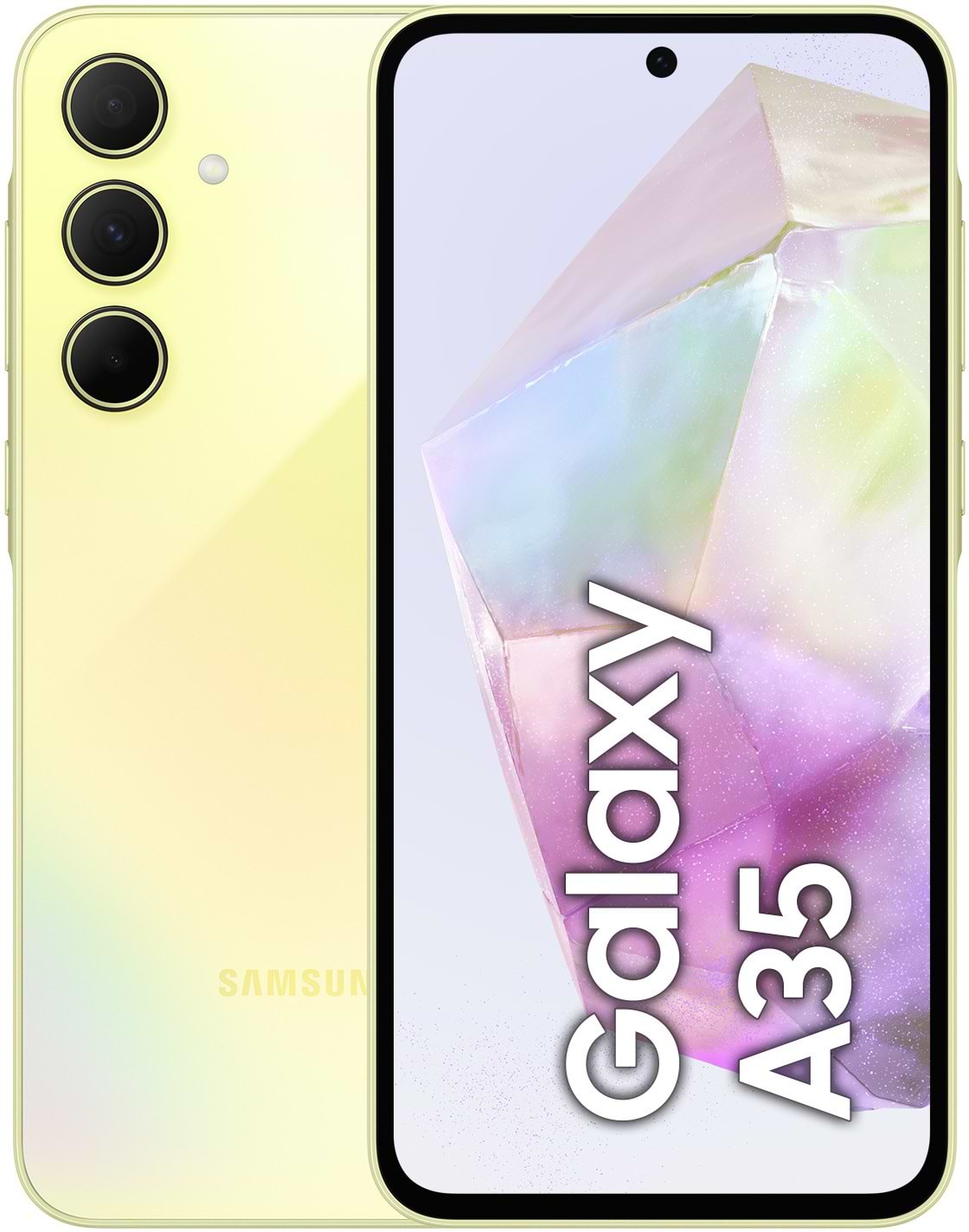 Смартфон Samsung Galaxy A35 5G 6/128Gb Awesome Lemon (SM-A356BZYBEUC) - Фото 1