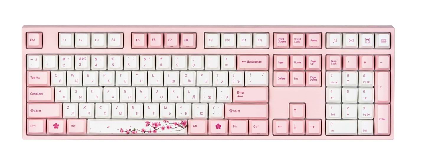 Клавиатура проводная игровая Varmilo VEM108 Sakura R1 EC V2 Ivy UA (A36A042B1A3A17A036)