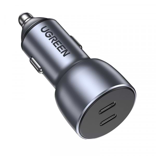 Фото - Автомобільний зарядний пристрій UGREEN QC 3.0+QC 3.0 Dual USB-C 40W CD213 (70594)