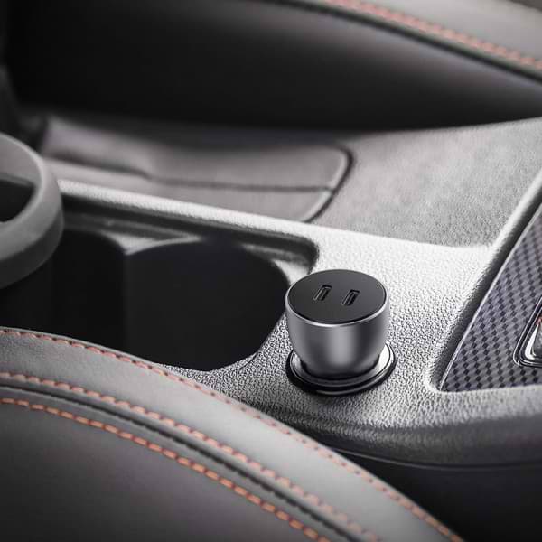 Фото - Автомобільний зарядний пристрій UGREEN QC 3.0+QC 3.0 Dual USB-C 40W CD213 (70594)