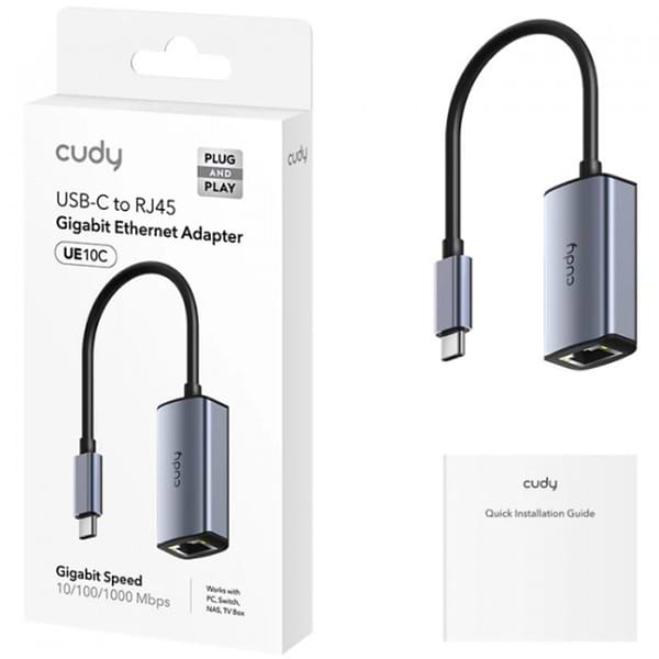 Фото - Перехідник USB Type-C - RJ-45 Cudy UE10C
