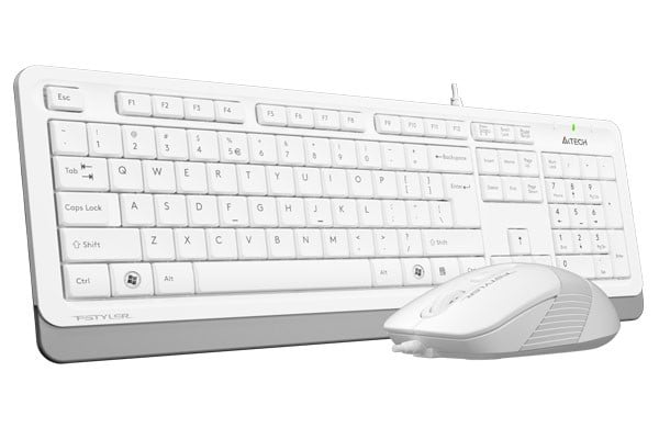 Фото - Клавіатура+миша A4tech F1010 (White)