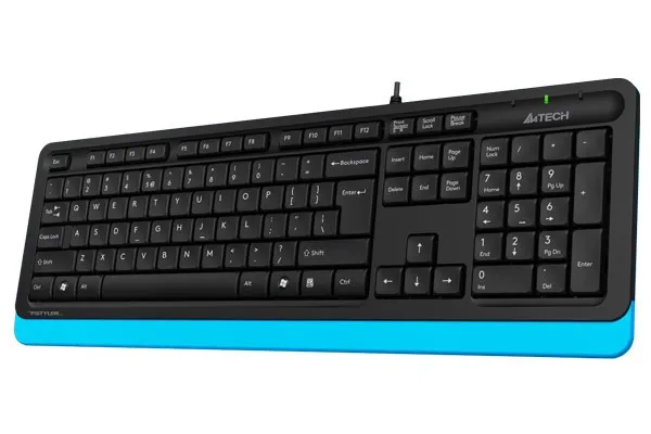 Фото - Клавіатура дротова A4tech FK10 (Blue)