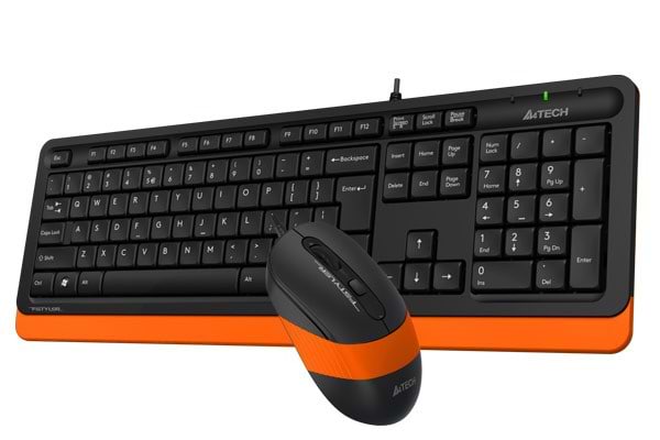 Фото - Клавіатура+миша A4tech F1010 (Orange)