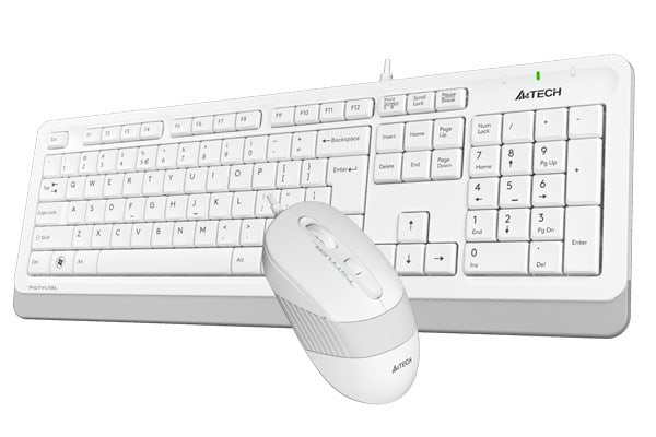 Фото - Клавіатура+миша A4tech F1010 (White)