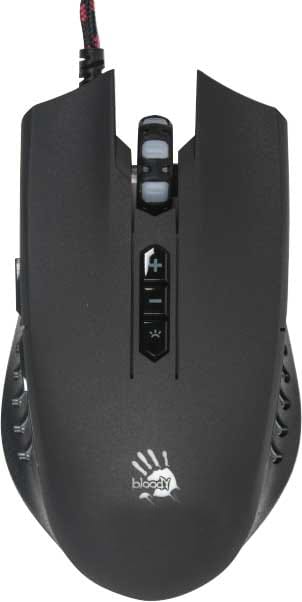 Мышь проводная игровая Bloody Q81 Curve Black - Фото 1