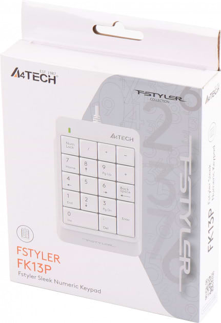 Фото - Клавиатура проводная A4tech FK13P (White)