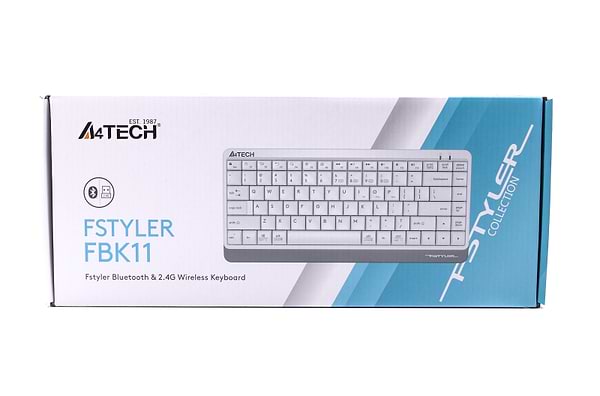 Фото - Клавіатура бездротова A4tech FBK11 White