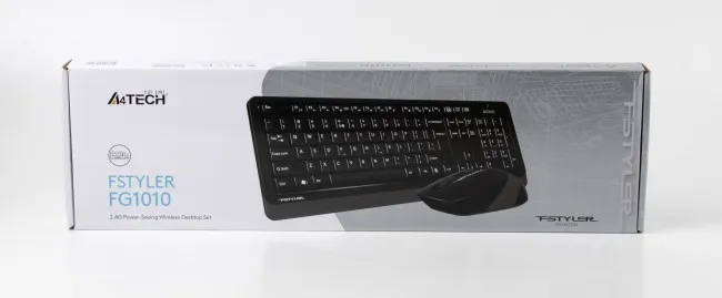 Фото - Клавіатура + миша бездротова A4tech FG1010 (Grey)