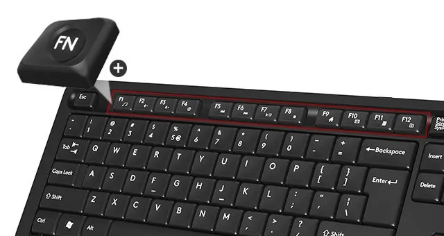 Фото - Клавіатура + миша бездротова A4tech FG1010 (Grey)