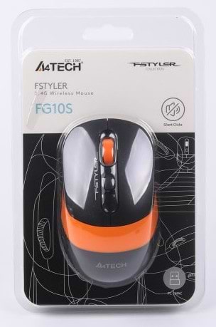 Фото - Уценка - Мышь беспроводная A4tech FG10s (Orange)