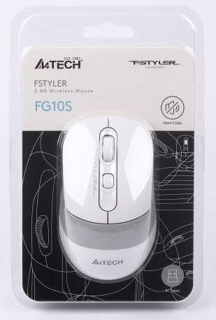 Фото - Миша бездротова A4tech FG10s (White)