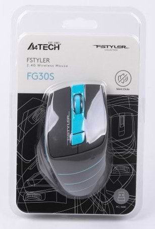 Фото - Миша бездротова A4tech FG30s (Blue)