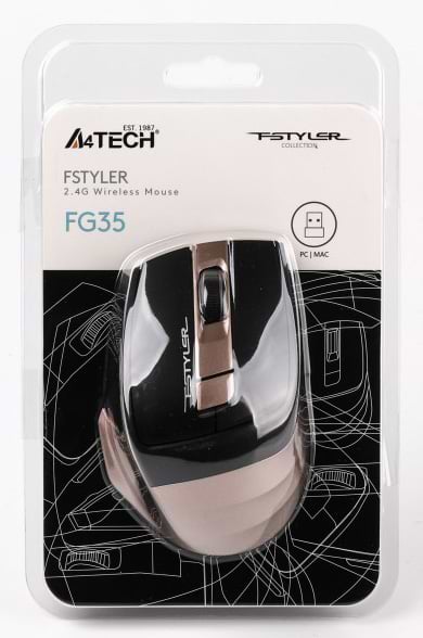 Фото - Миша бездротова A4tech FG35 (Bronze-Black)