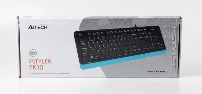 Фото - Клавіатура дротова A4tech FK10 (Blue)