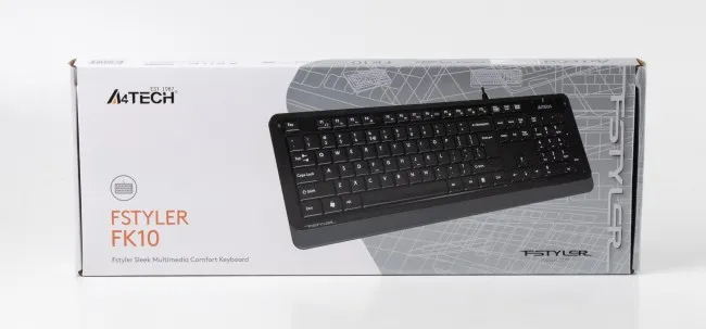 Фото - Клавіатура дротова A4tech FK10 (Grey)