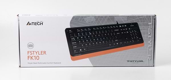 Фото - Клавіатура дротова A4tech FK10 (Orange)